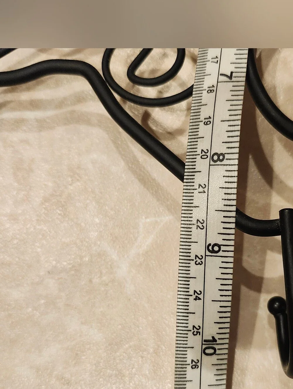 Vintage IKEA Squggly black puppy Leash/Coat/Hat Rack Keyhole home decor